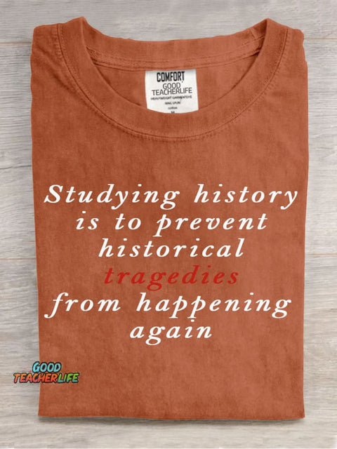 Studying History Teacher Decorative Pattern T-shirt