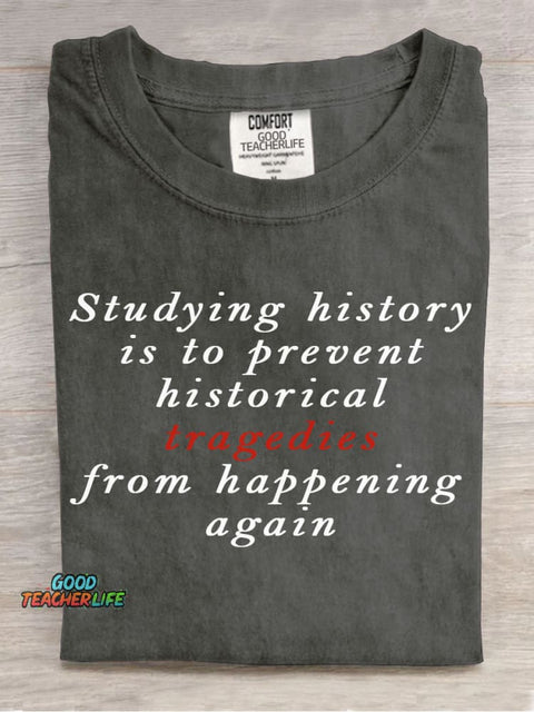Studying History Teacher Decorative Pattern T-shirt