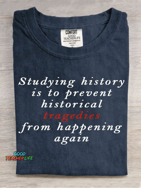 Studying History Teacher Decorative Pattern T-shirt