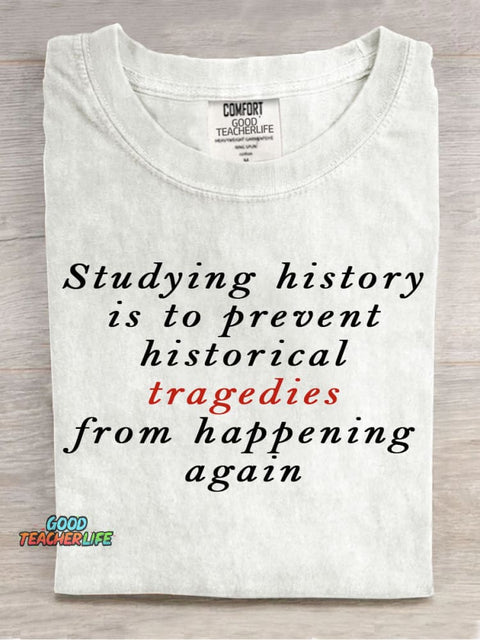 Studying History Teacher Decorative Pattern T-shirt