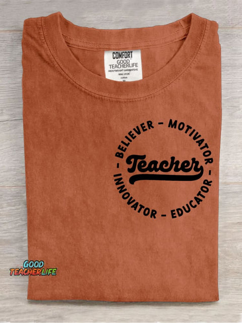 Teacher Decorative Pattern T-shirt