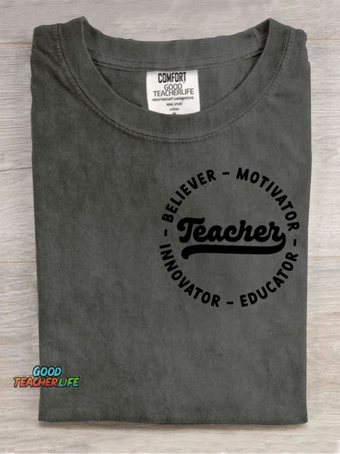 Teacher Decorative Pattern T-shirt