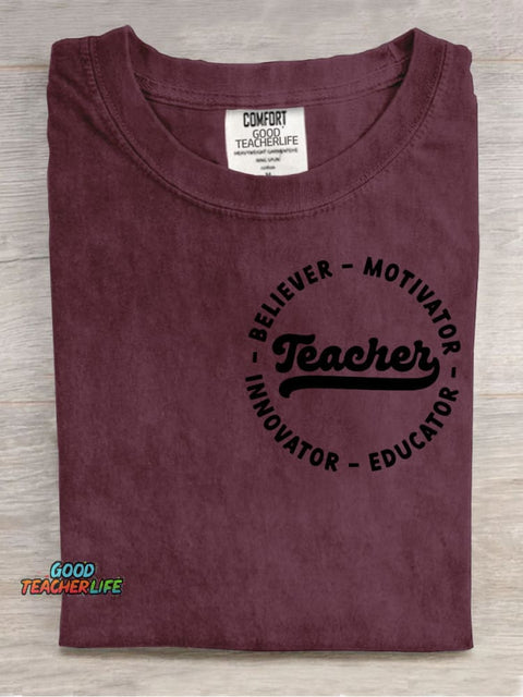 Teacher Decorative Pattern T-shirt