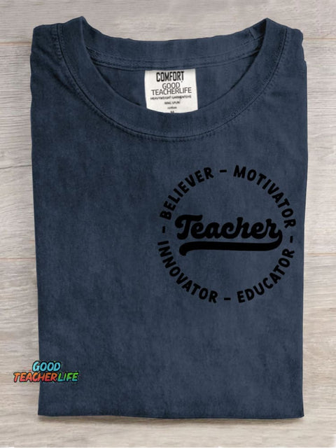Teacher Decorative Pattern T-shirt