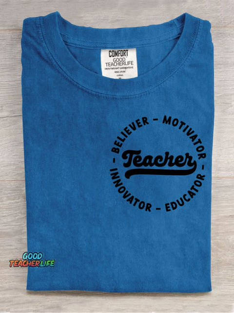 Teacher Decorative Pattern T-shirt