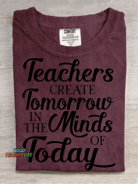 Teacher Create Tomorrow In The Minds of Today Decorative Pattern T-shirt