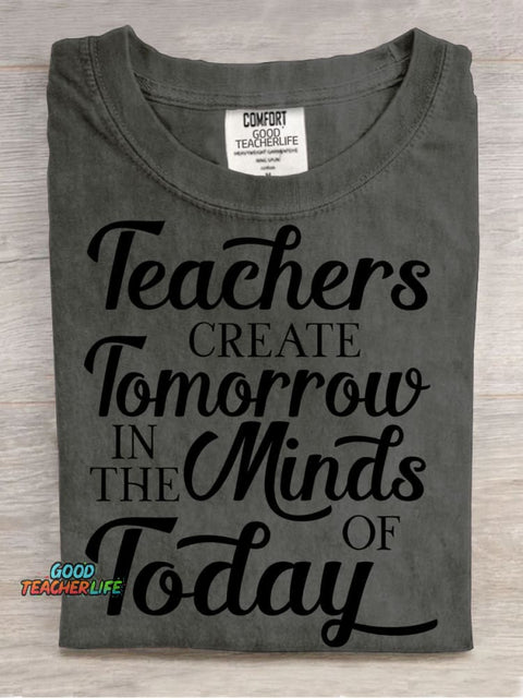 Teacher Create Tomorrow In The Minds of Today Decorative Pattern T-shirt