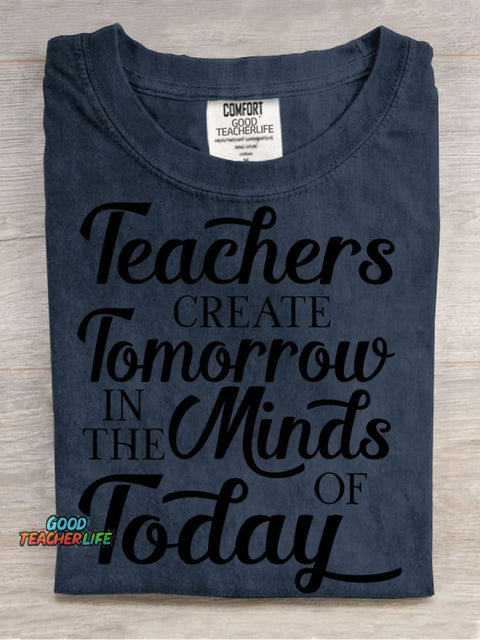 Teacher Create Tomorrow In The Minds of Today Decorative Pattern T-shirt