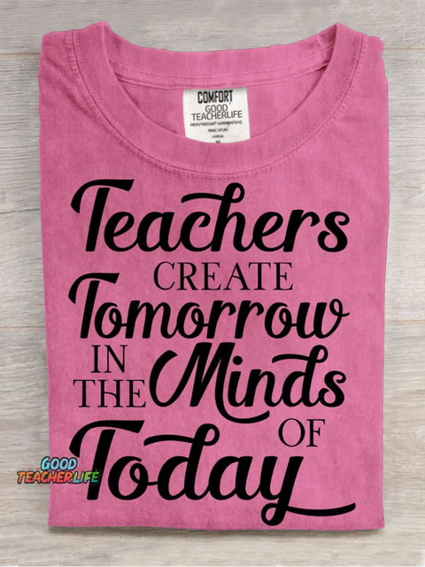 Teacher Create Tomorrow In The Minds of Today Decorative Pattern T-shirt