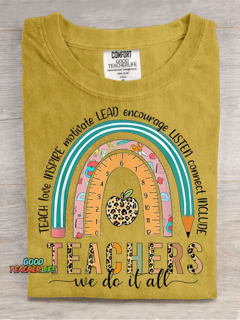 Teacher Decorative Pattern T-shirt