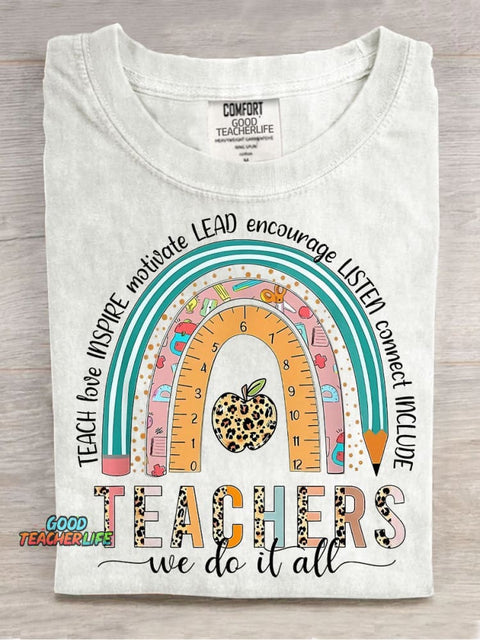 Teacher Decorative Pattern T-shirt