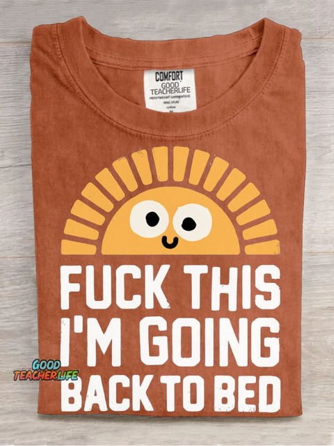Going Back To Bed Decorative Pattern T-shirt