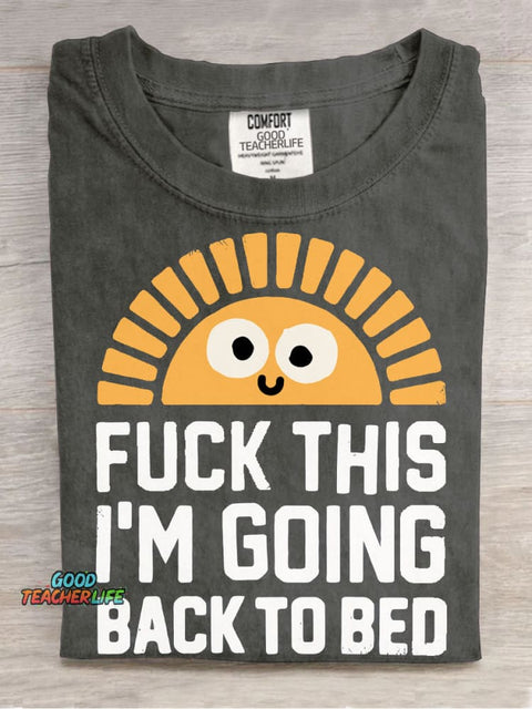 Going Back To Bed Decorative Pattern T-shirt