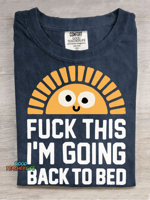 Going Back To Bed Decorative Pattern T-shirt