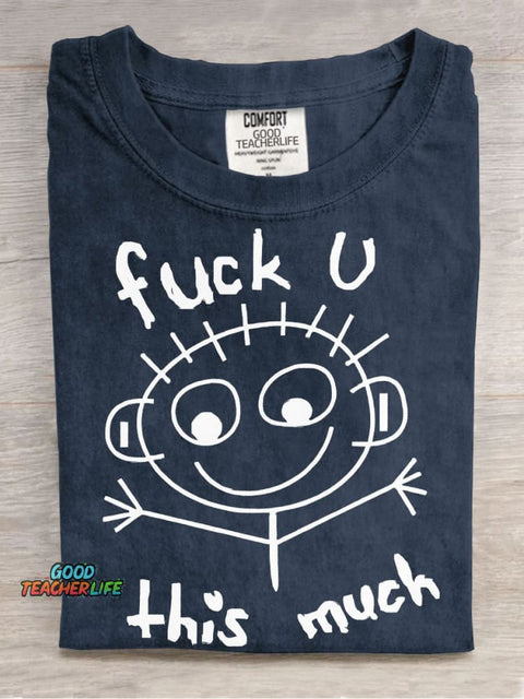 This Much Decorative Pattern T-shirt