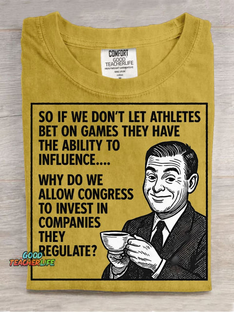 Government Jokes Decorative Pattern T-shirt