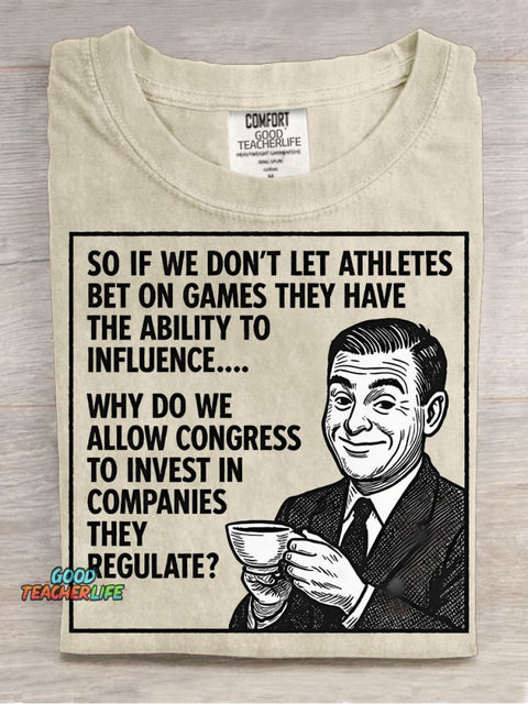 Government Jokes Decorative Pattern T-shirt