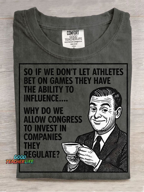 Government Jokes Decorative Pattern T-shirt