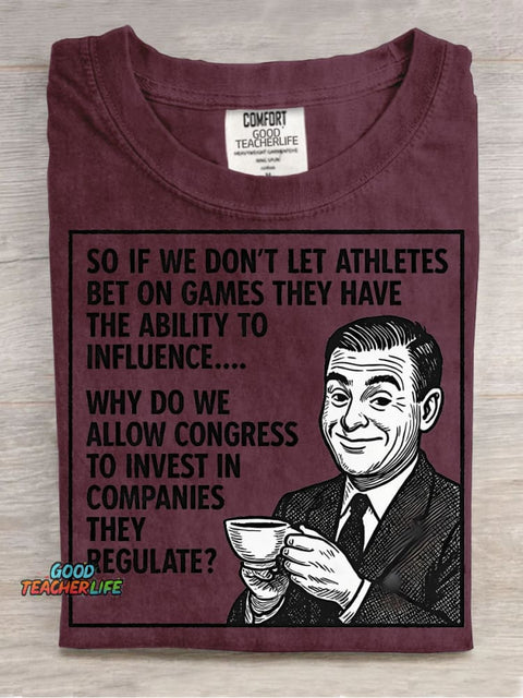 Government Jokes Decorative Pattern T-shirt