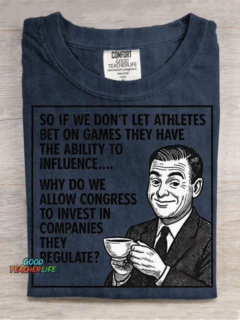 Government Jokes Decorative Pattern T-shirt