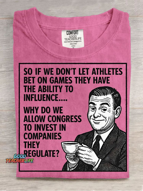 Government Jokes Decorative Pattern T-shirt