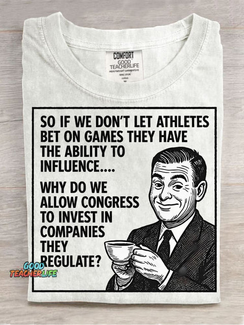 Government Jokes Decorative Pattern T-shirt