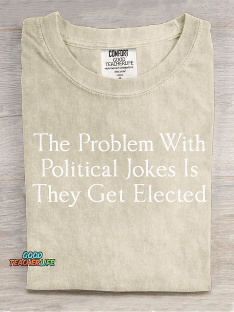 Political Jokes Decorative Pattern T-shirt