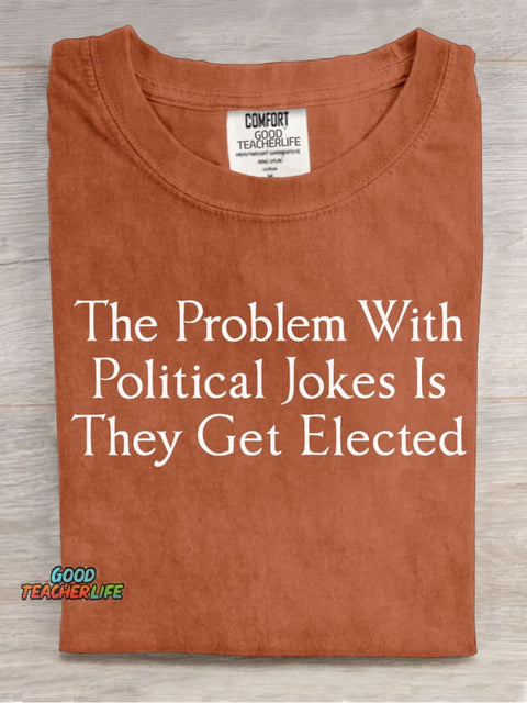 Political Jokes Decorative Pattern T-shirt
