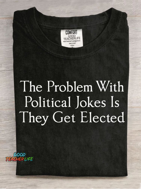 Political Jokes Decorative Pattern T-shirt