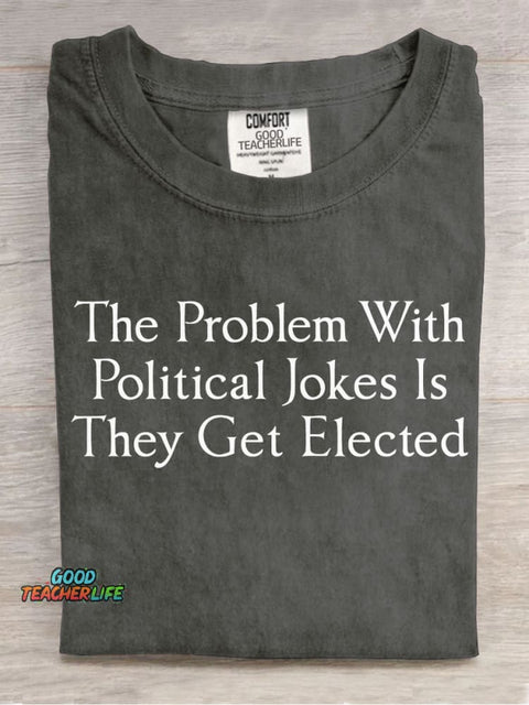 Political Jokes Decorative Pattern T-shirt