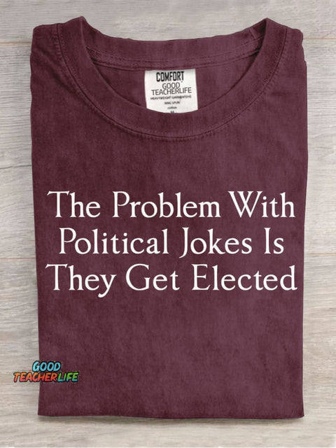 Political Jokes Decorative Pattern T-shirt