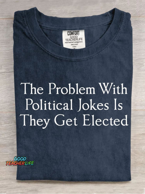 Political Jokes Decorative Pattern T-shirt