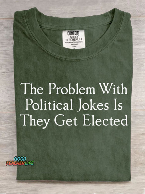 Political Jokes Decorative Pattern T-shirt