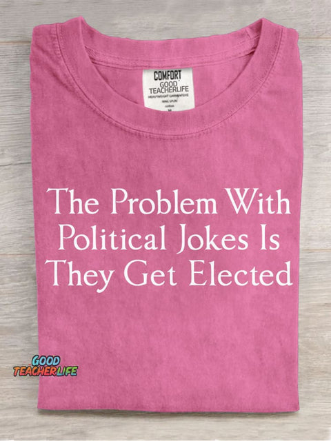 Political Jokes Decorative Pattern T-shirt