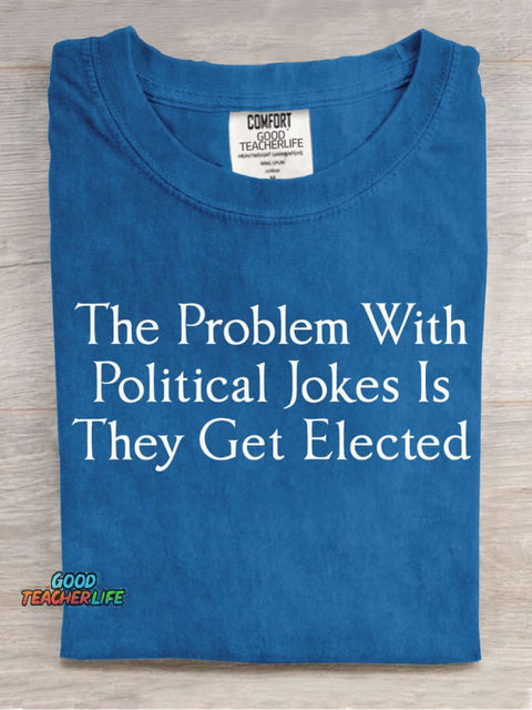 Political Jokes Decorative Pattern T-shirt