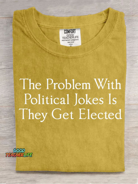Political Jokes Decorative Pattern T-shirt