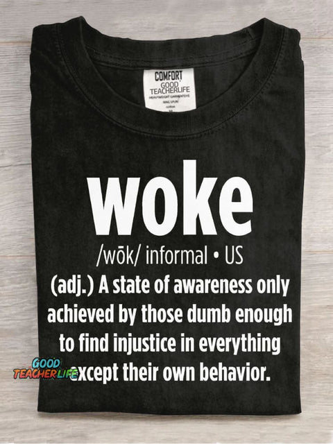 Work Decorative Pattern T-shirt