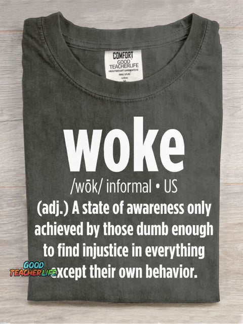 Work Decorative Pattern T-shirt