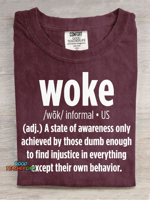 Work Decorative Pattern T-shirt