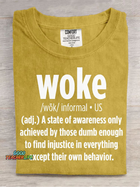 Work Decorative Pattern T-shirt
