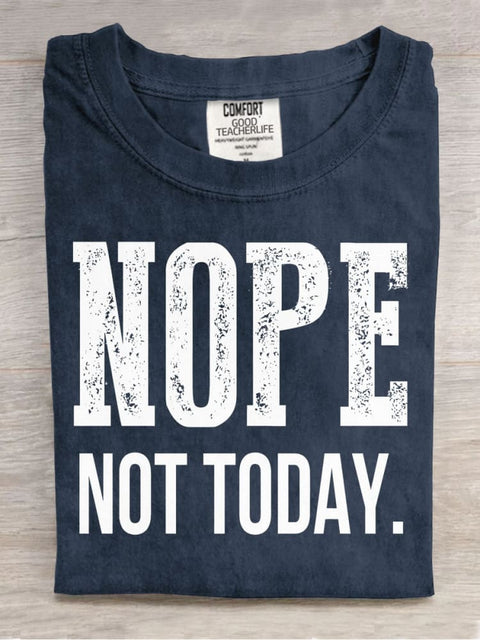 Not Today Decorative Pattern T-shirt