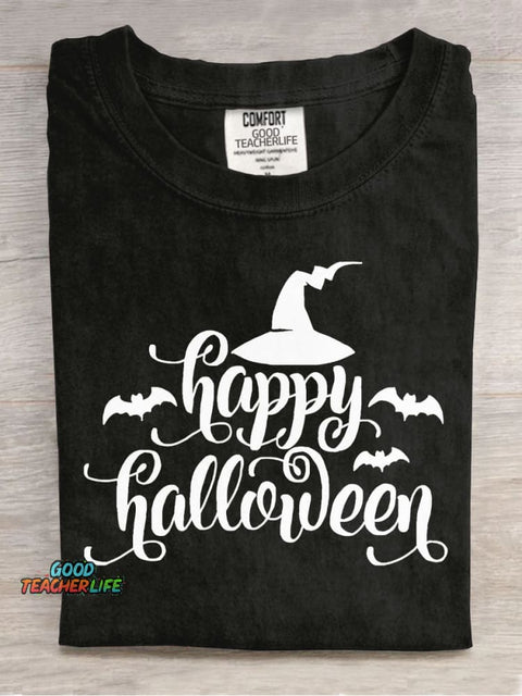 Happy Halloween Decorative Pattern T-shirt