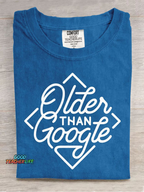 Older Than Google Decorative Pattern T-shirt