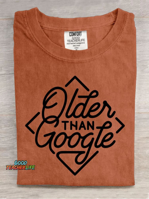 Older Than Google Decorative Pattern T-shirt