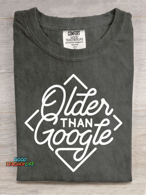 Older Than Google Decorative Pattern T-shirt