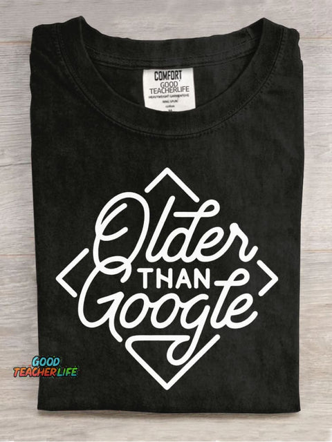 Older Than Google Decorative Pattern T-shirt
