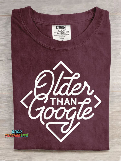 Older Than Google Decorative Pattern T-shirt