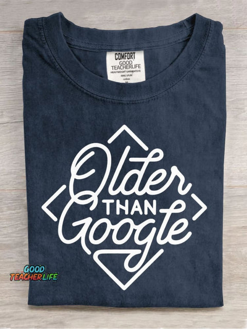 Older Than Google Decorative Pattern T-shirt