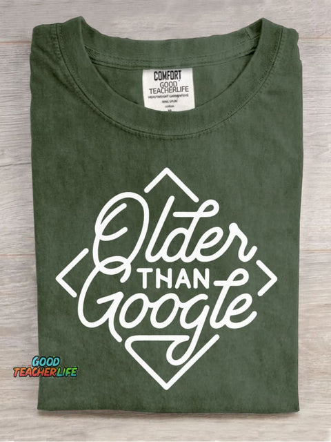 Older Than Google Decorative Pattern T-shirt