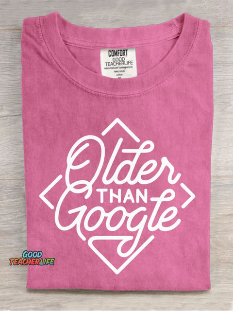 Older Than Google Decorative Pattern T-shirt